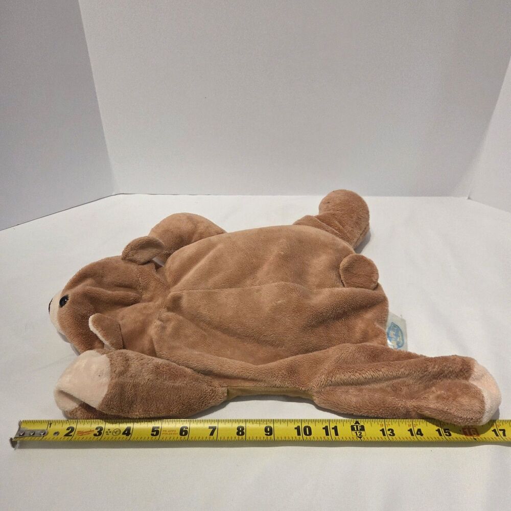 Jay At Play 17” Microbead Bear Brown Plush Pillow Stuffed Animal - Picture 7 of 7